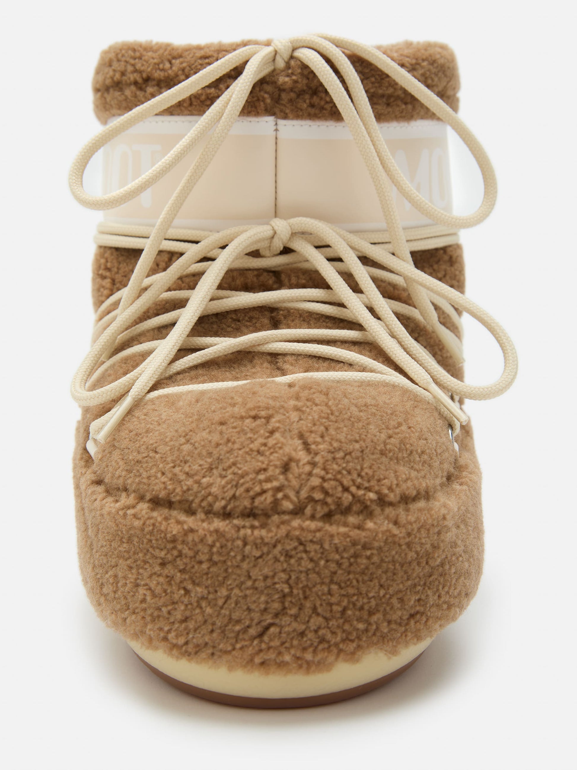 MOON BOOT ICON LOW CAMEL FLEECE BOOTS