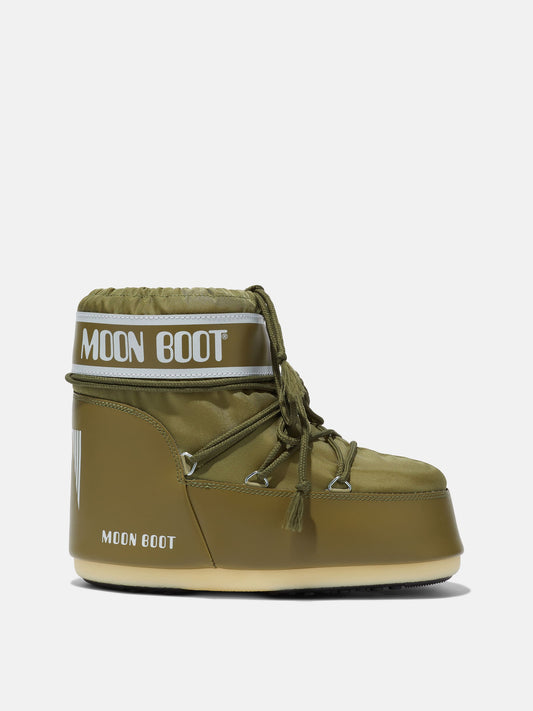 MOON BOOT ICON LOW KHAKI NYLON BOOTS