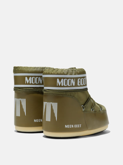 MOON BOOT ICON LOW KHAKI NYLON BOOTS