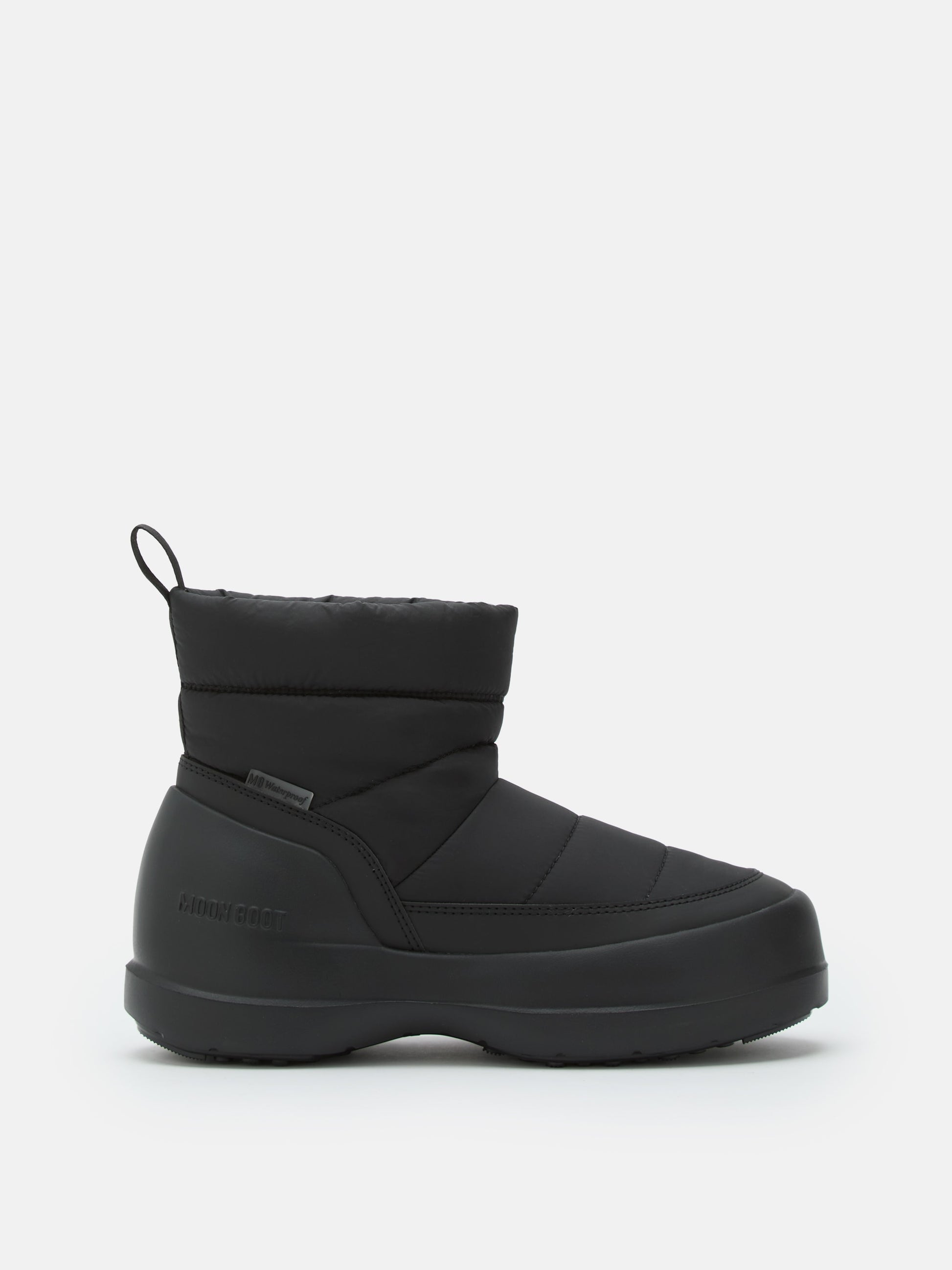 MOON BOOT MEZZALUNA PUFFY BLACK BOOTS