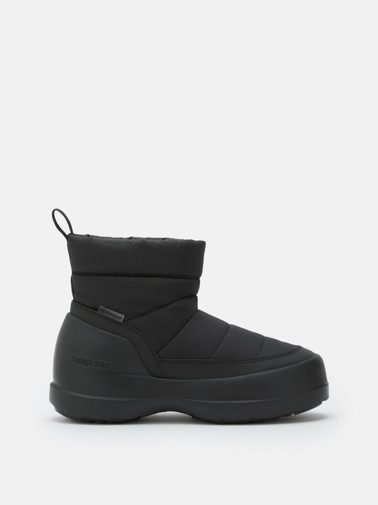 MOON BOOT MEZZALUNA PUFFY BLACK BOOTS