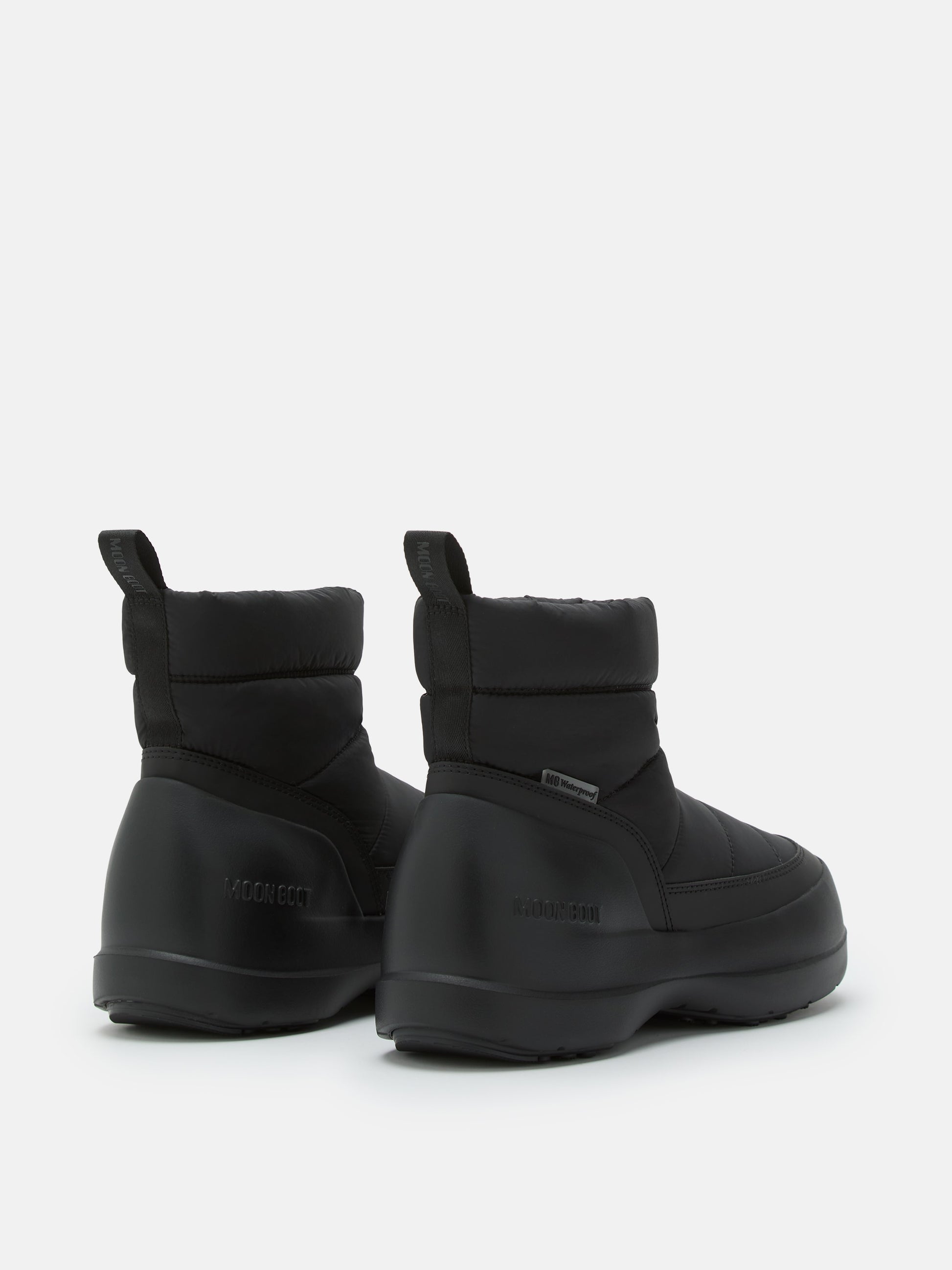 MOON BOOT MEZZALUNA PUFFY BLACK BOOTS