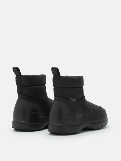 MOON BOOT MEZZALUNA PUFFY BLACK BOOTS