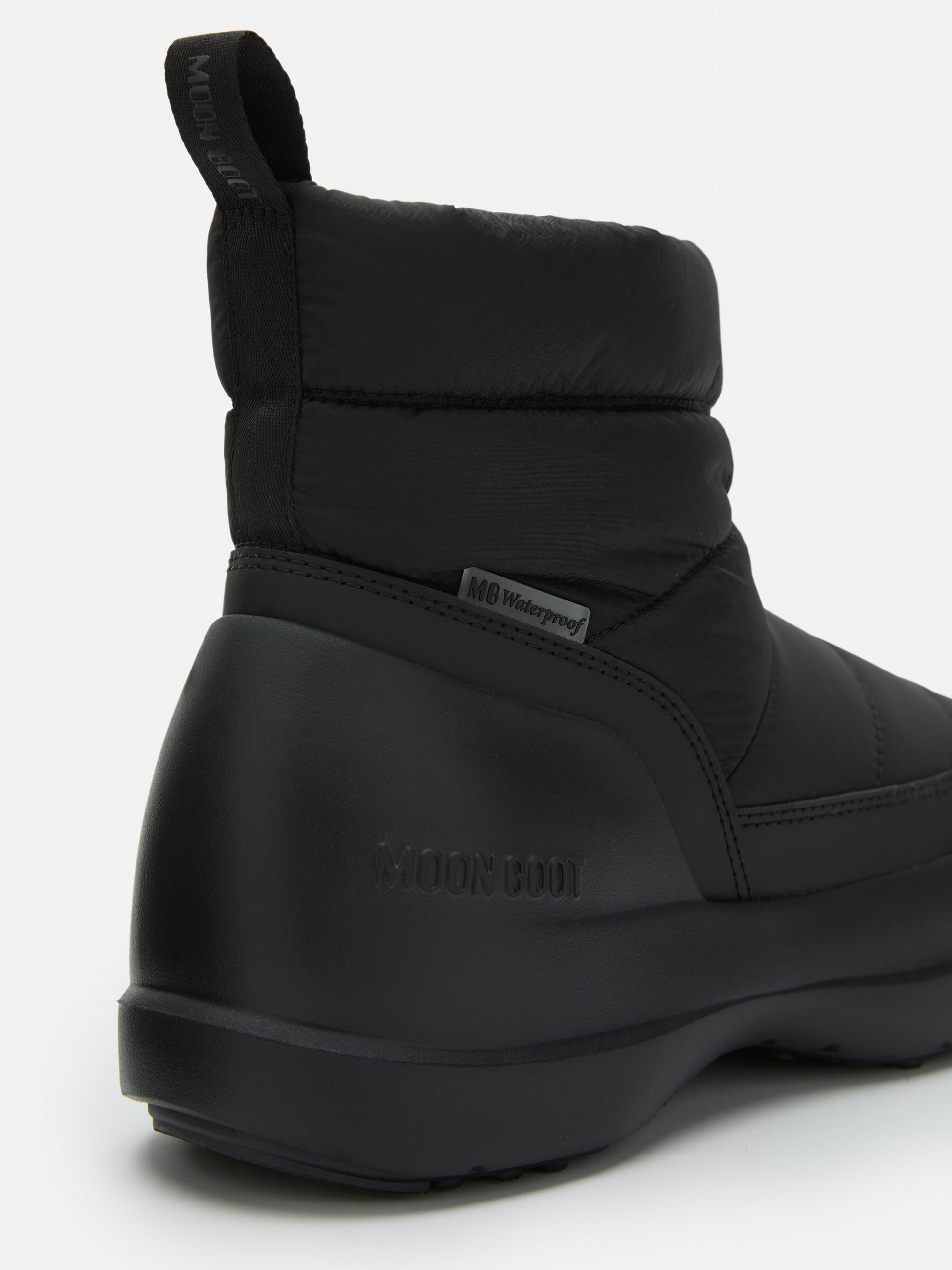 MOON BOOT MEZZALUNA PUFFY BLACK BOOTS