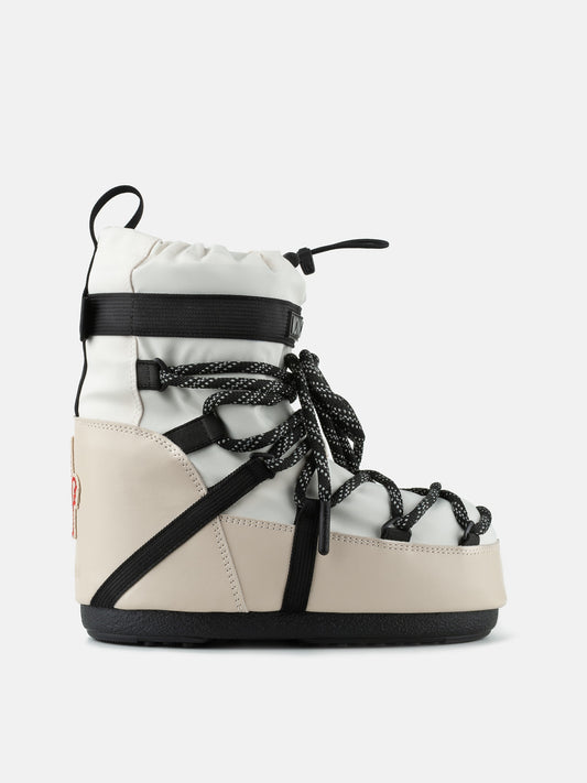 MOON BOOT MOON BOOT X MONCLER GRENOBLE ICON LOW WHITE BOOTS