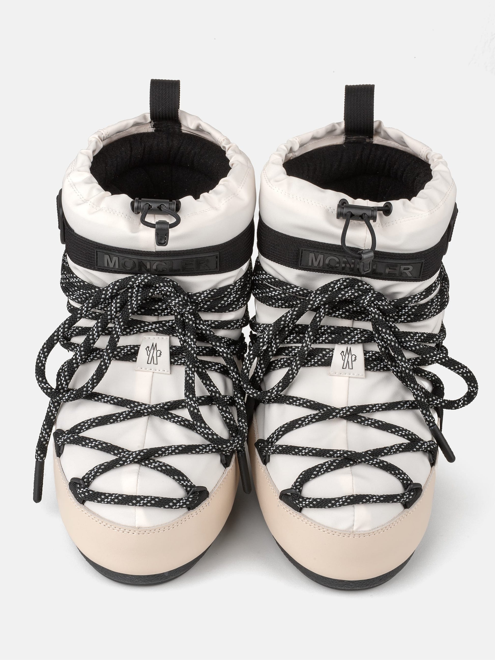 MOON BOOT MOON BOOT X MONCLER GRENOBLE ICON LOW WHITE BOOTS