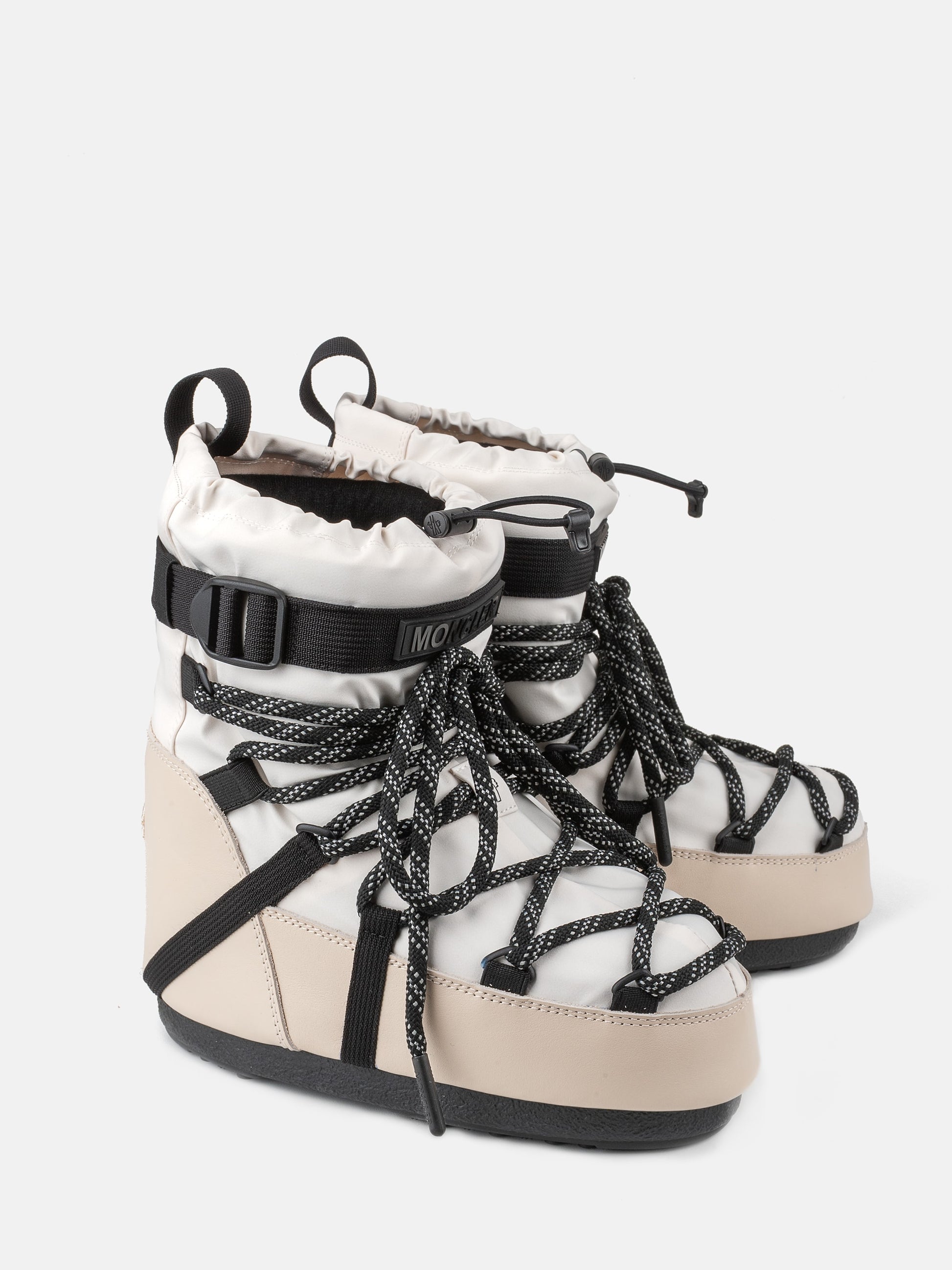 MOON BOOT MOON BOOT X MONCLER GRENOBLE ICON LOW WHITE BOOTS