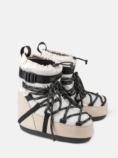 MOON BOOT MOON BOOT X MONCLER GRENOBLE ICON LOW WHITE BOOTS