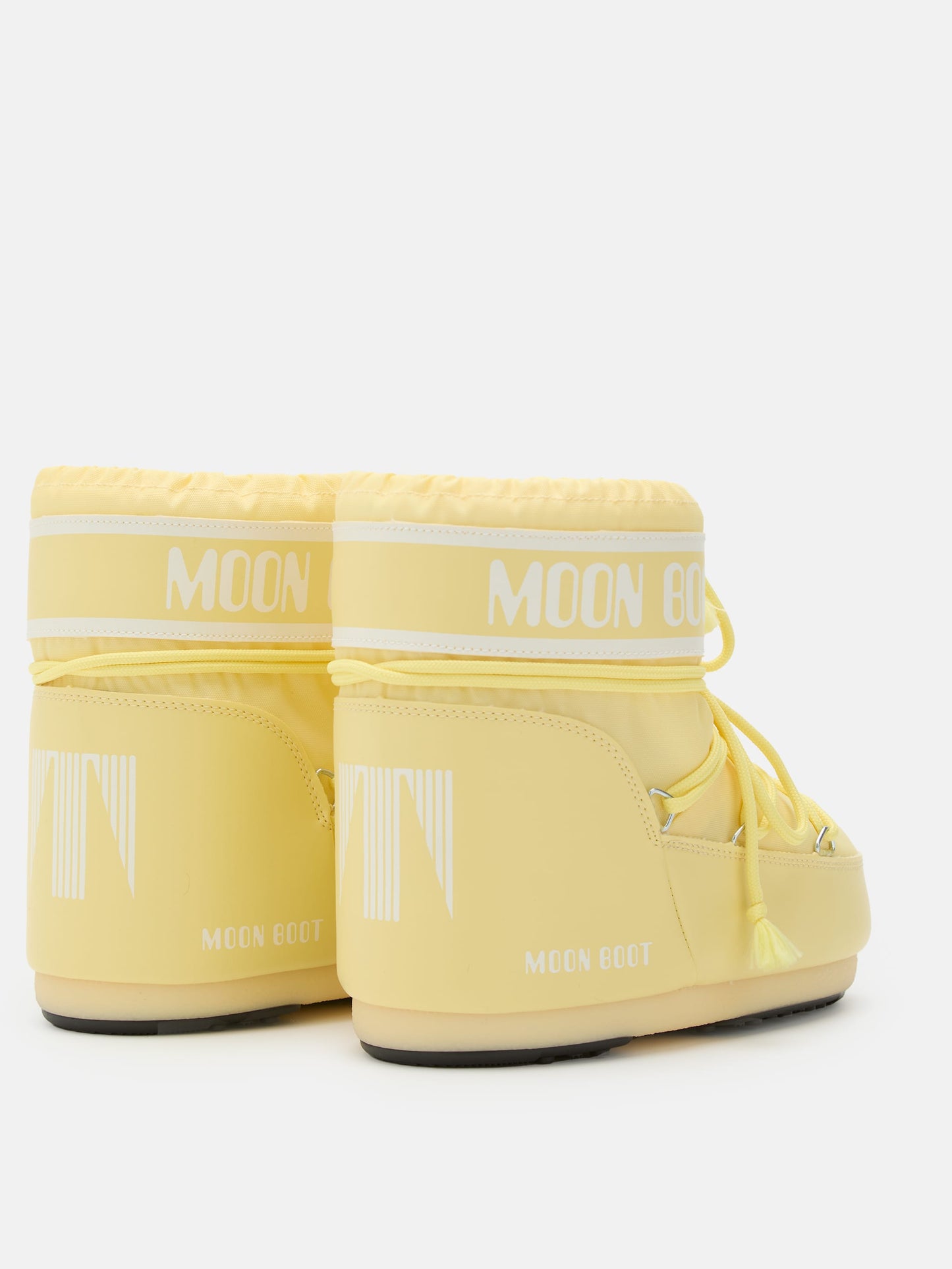 MOON BOOT ICON LOW YELLOW NYLON BOOTS