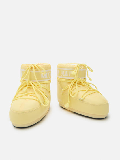 MOON BOOT ICON LOW YELLOW NYLON BOOTS