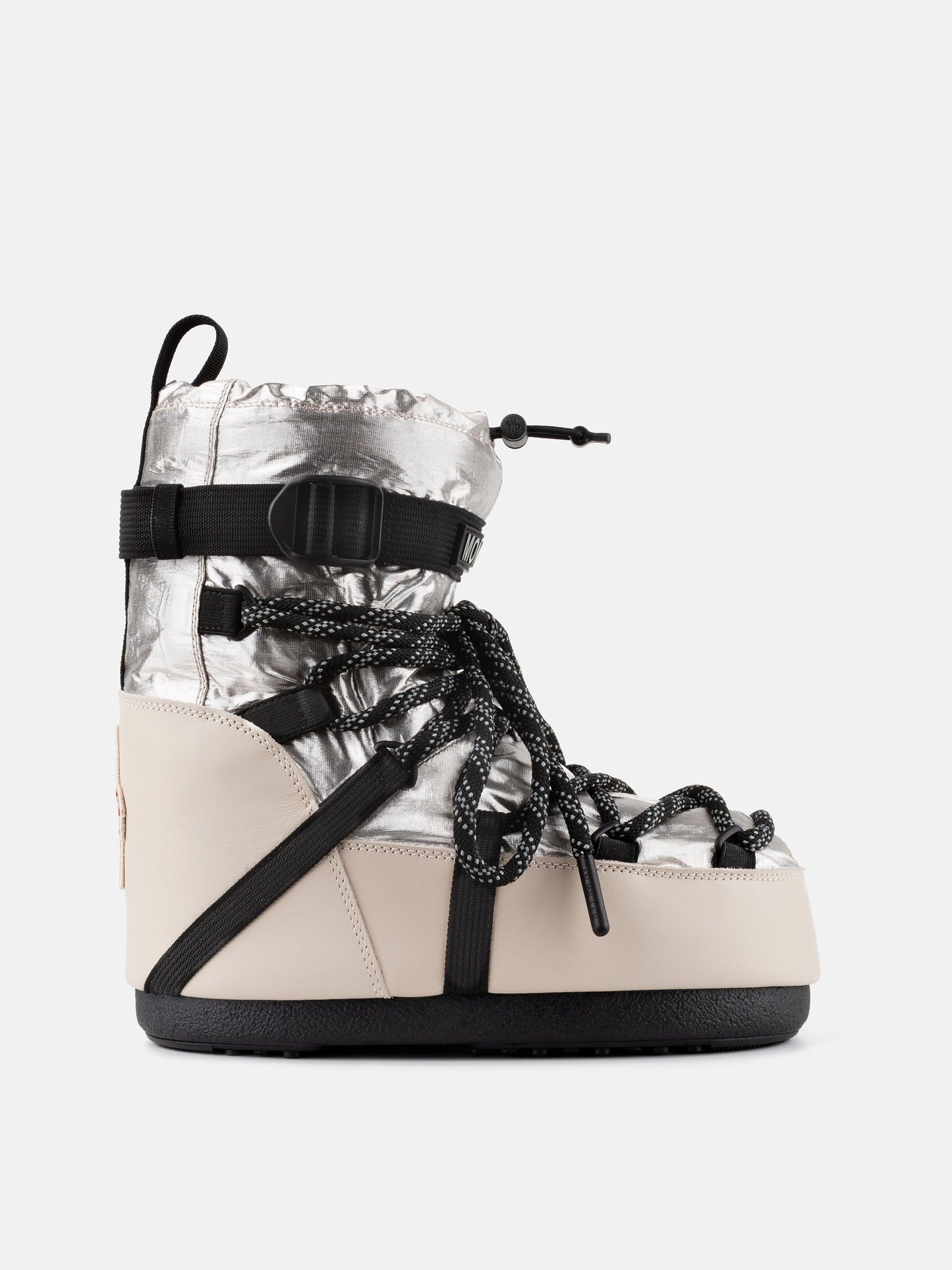 MOON BOOT MOON BOOT X MONCLER GRENOBLE ICON LOW PALE GOLD BOOTS