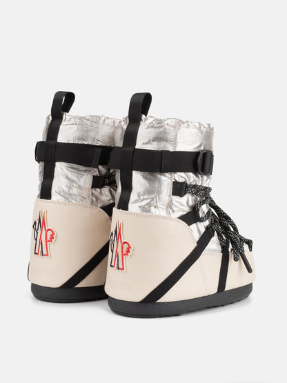 MOON BOOT MOON BOOT X MONCLER GRENOBLE ICON LOW PALE GOLD BOOTS