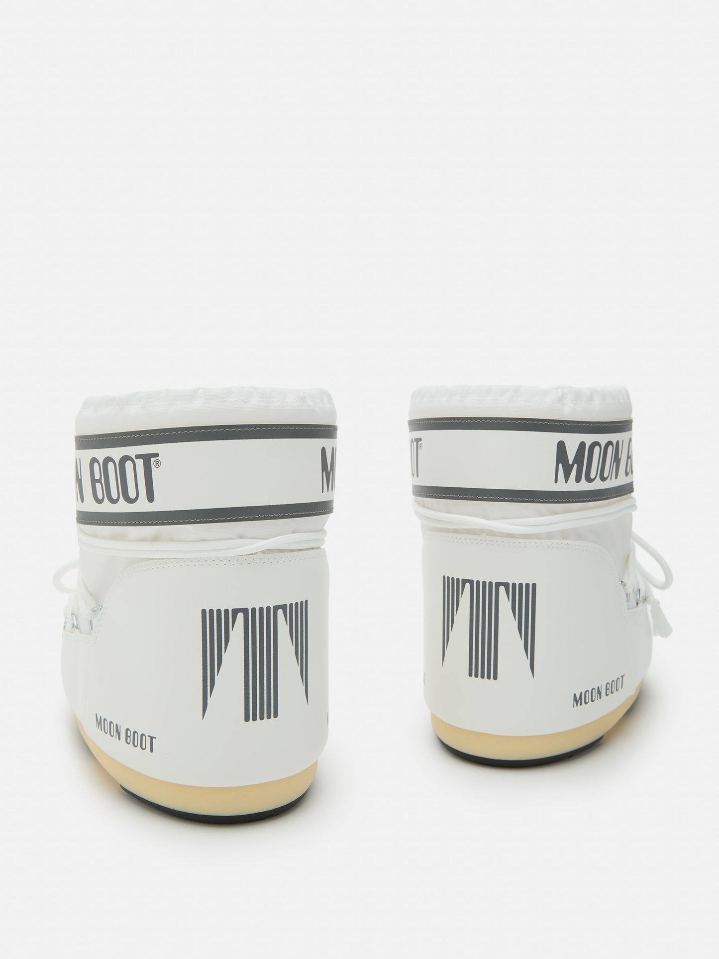 MOON BOOT ICON LOW WHITE NYLON BOOTS