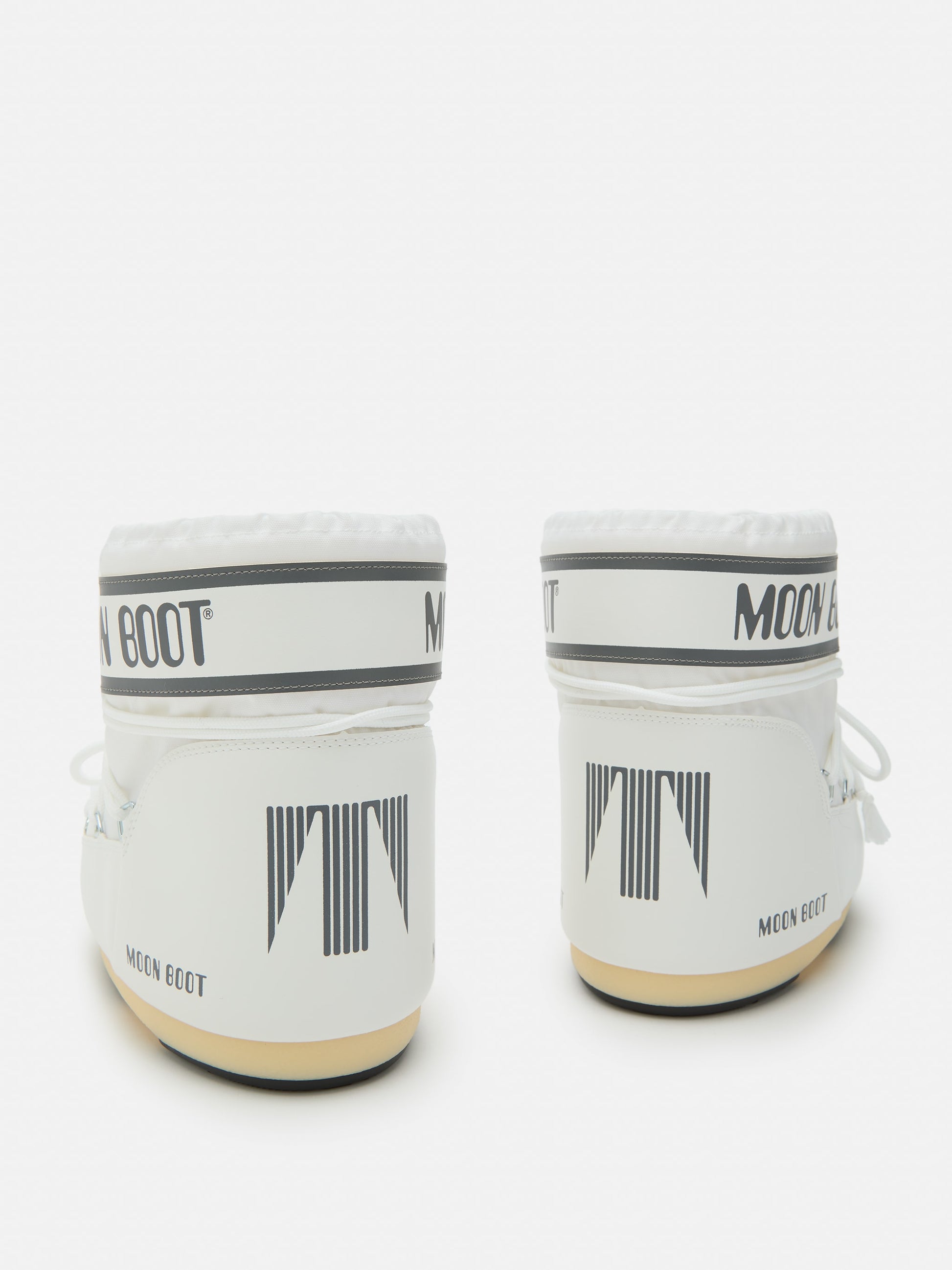 MOON BOOT ICON LOW WHITE NYLON BOOTS
