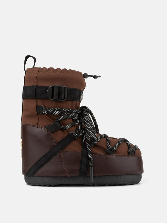 MOON BOOT MOON BOOT X MONCLER GRENOBLE ICON LOW MOCHA BROWN BOOTS