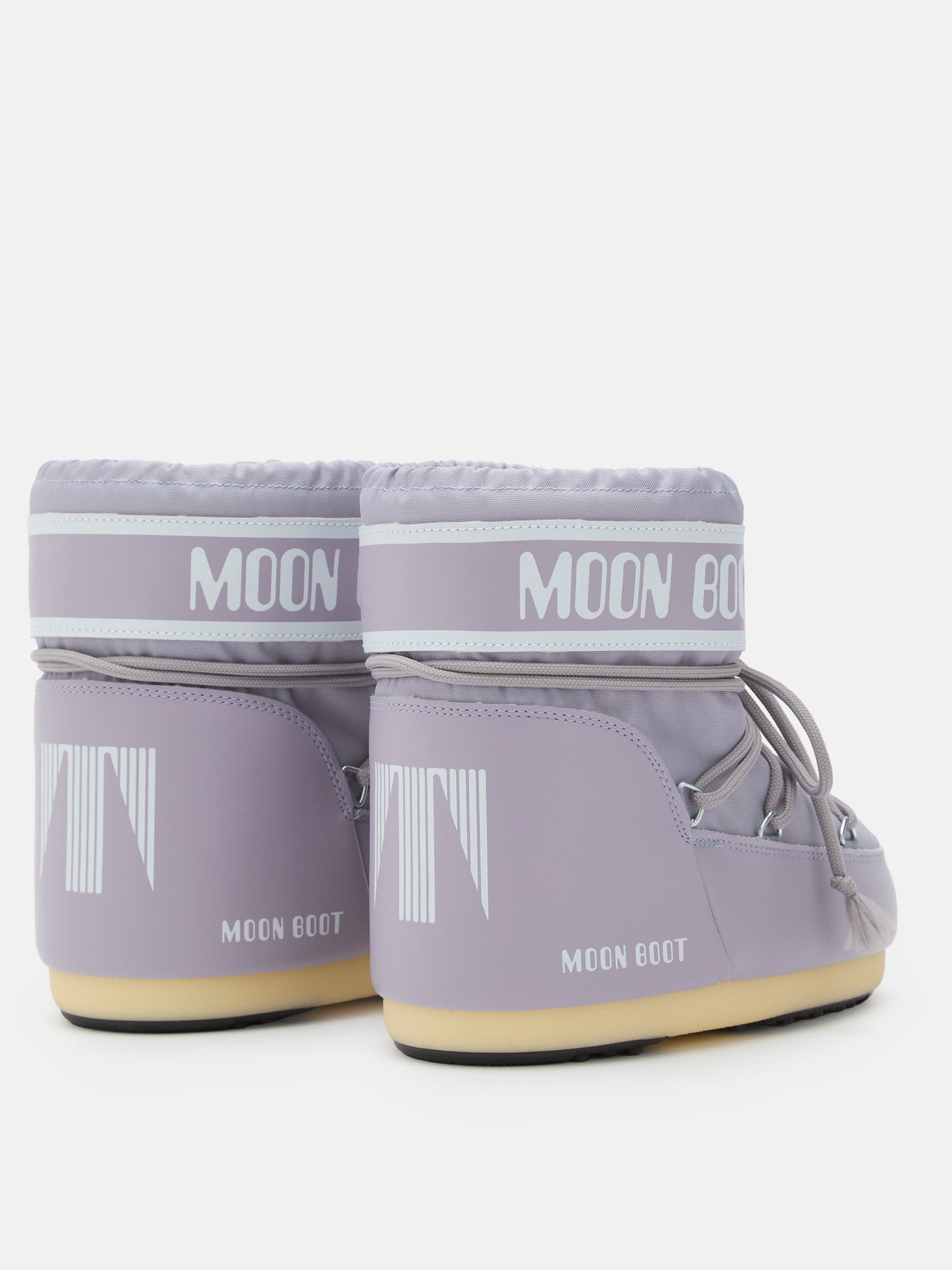 MOON BOOT ICON LOW LILAC NYLON BOOTS