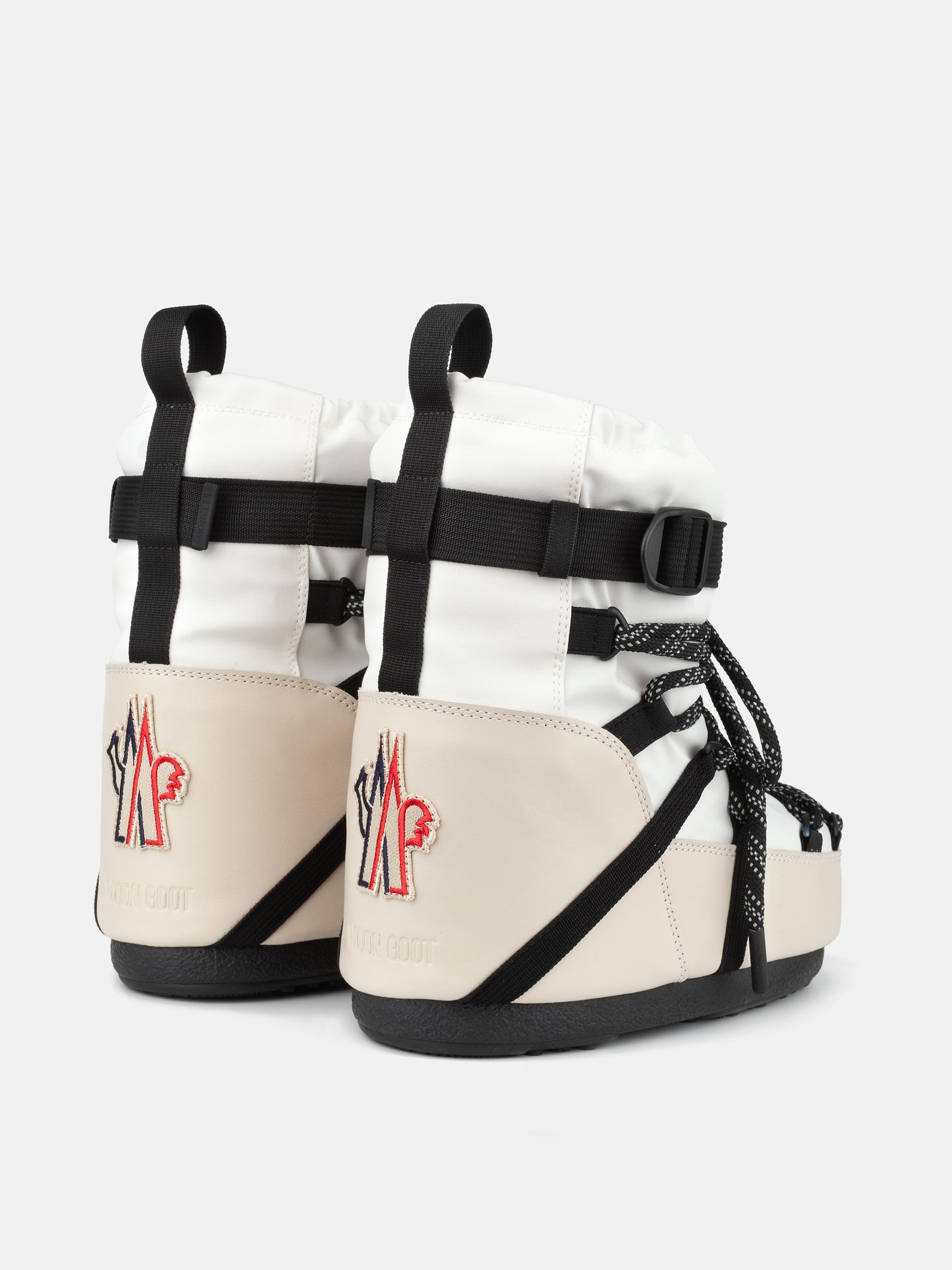 MOON BOOT MOON BOOT X MONCLER GRENOBLE ICON LOW WHITE BOOTS