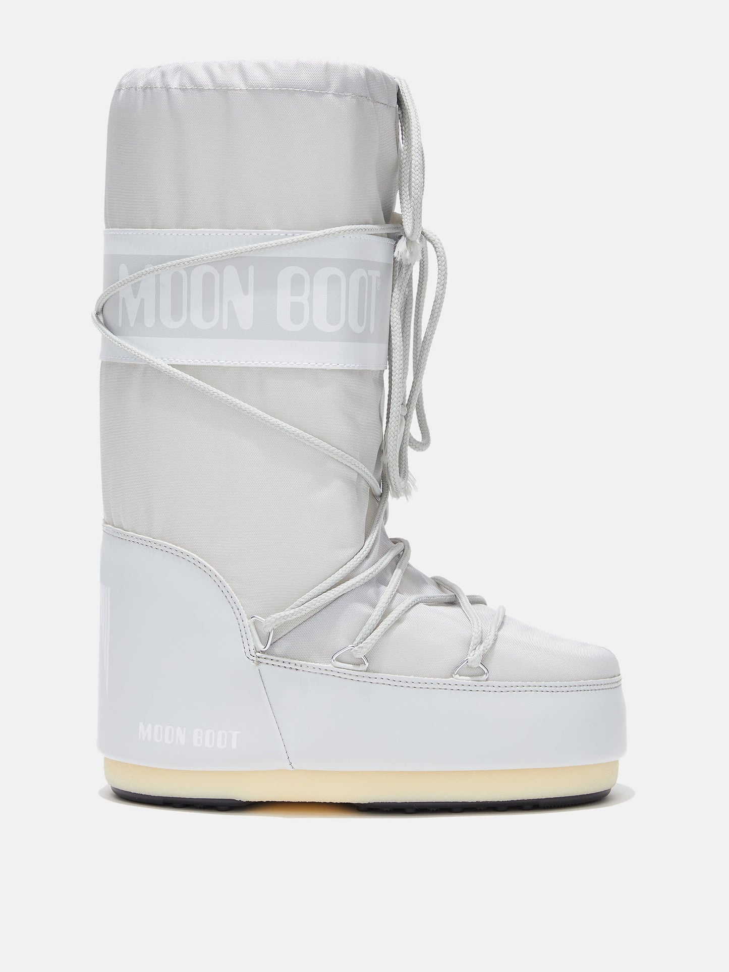MOON BOOT ICON GREY NYLON BOOTS