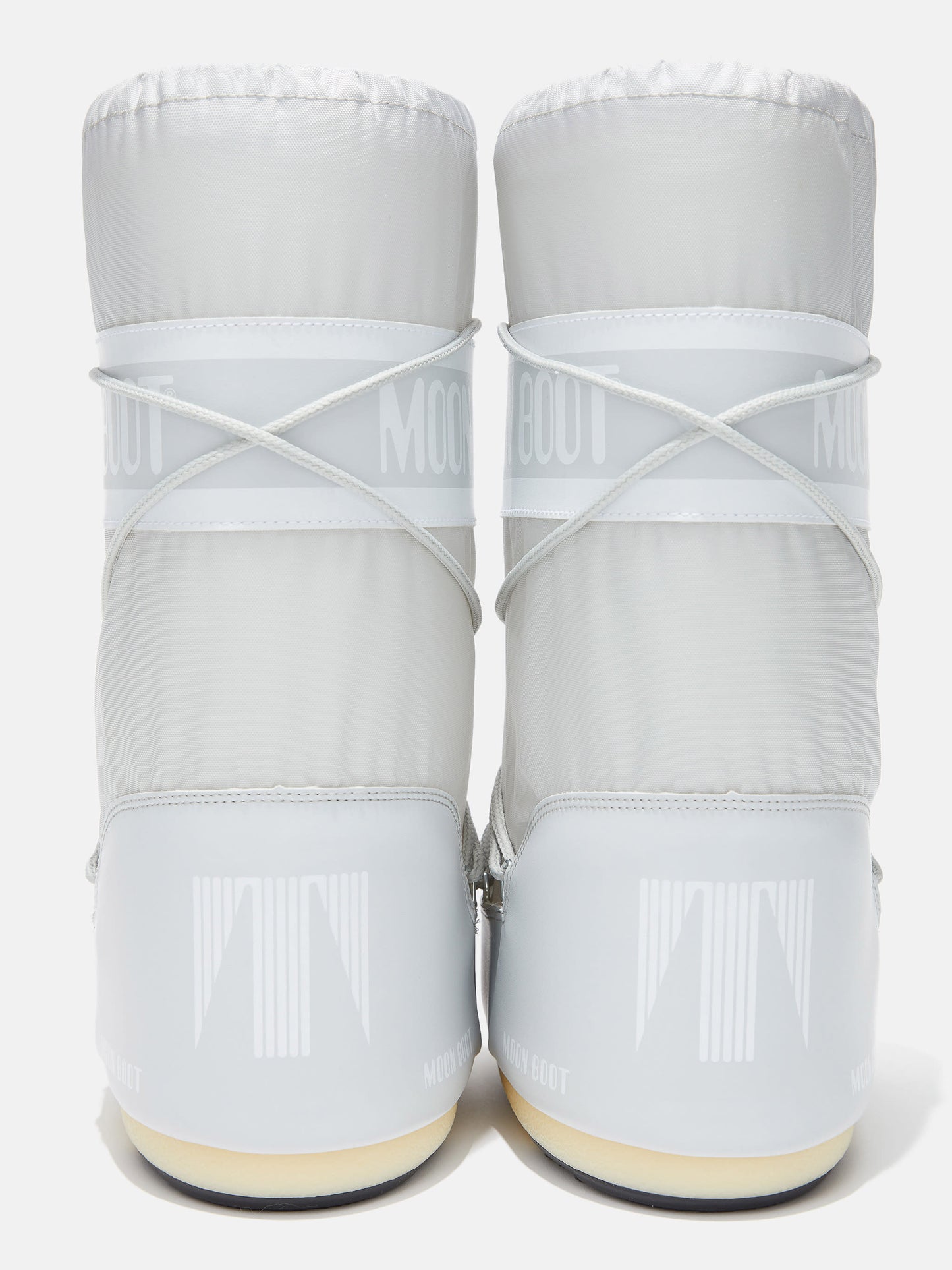 MOON BOOT ICON GREY NYLON BOOTS