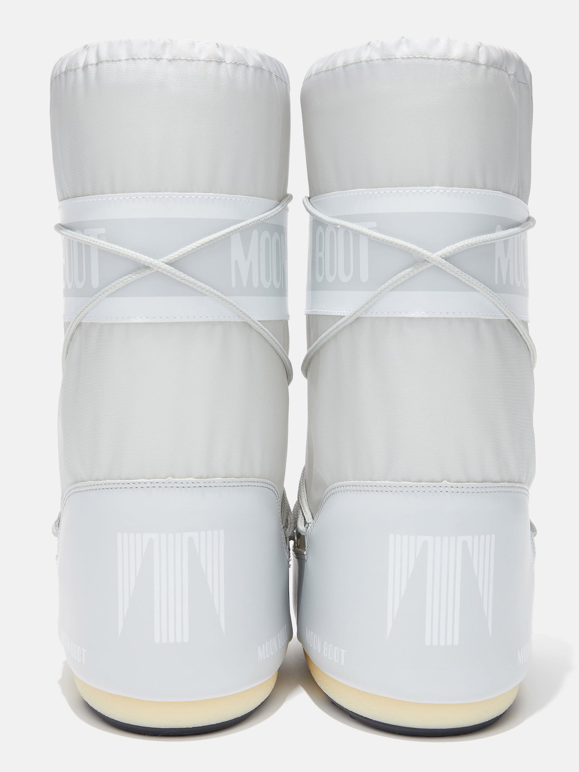 MOON BOOT ICON GREY NYLON BOOTS
