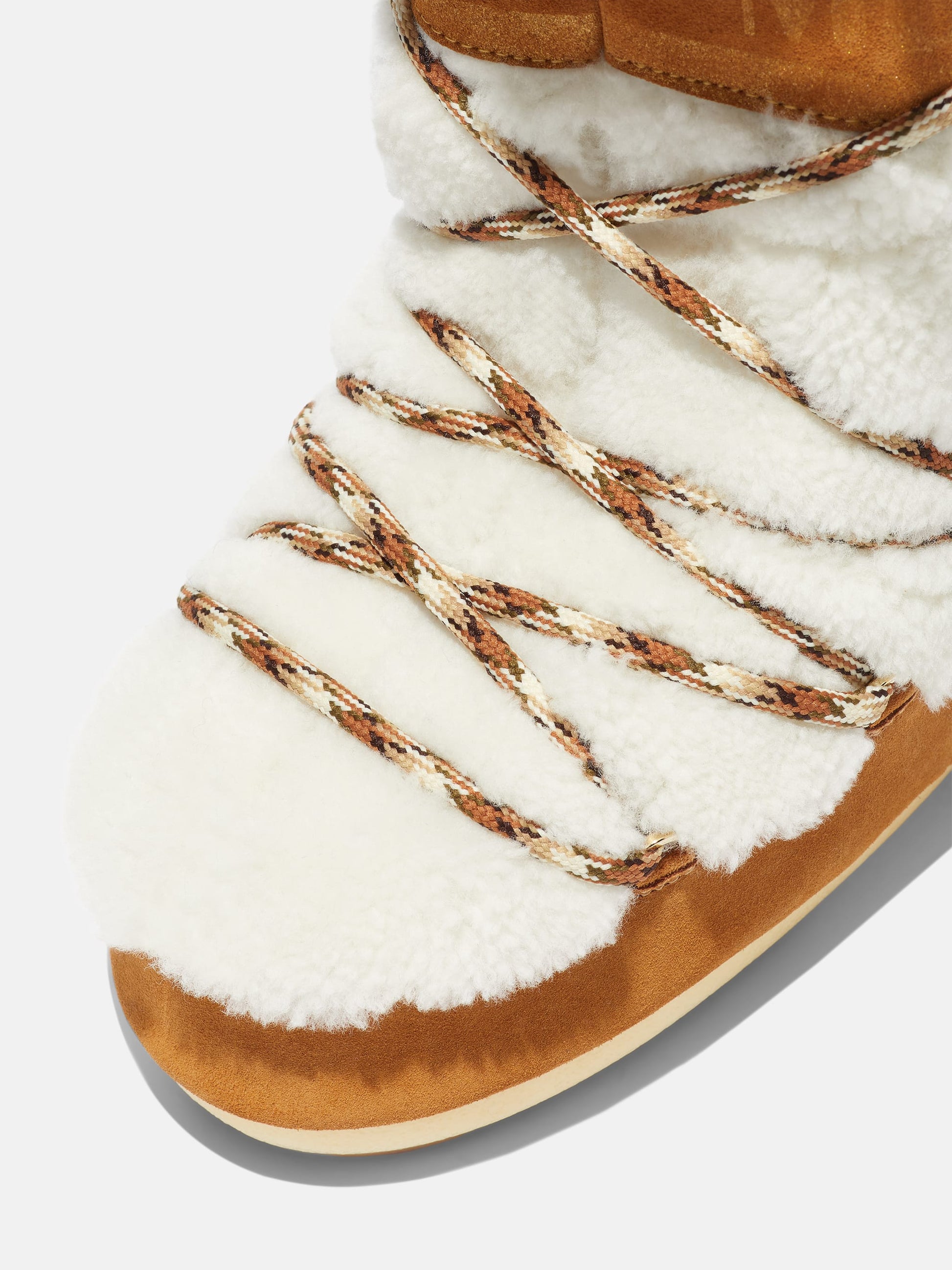 MOON BOOT LAB69 ICON CREAM SHEARLING BOOTS