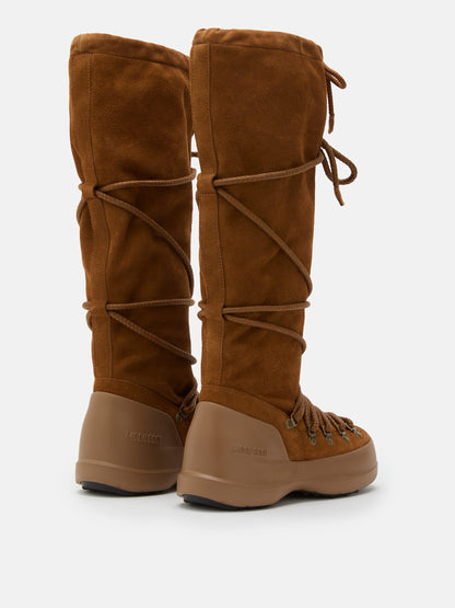 MOON BOOT LUNA BROWN SUEDE EXTRA BOOTS