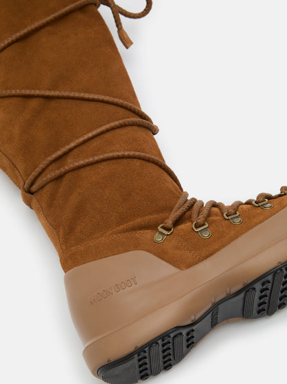 MOON BOOT LUNA BROWN SUEDE EXTRA BOOTS