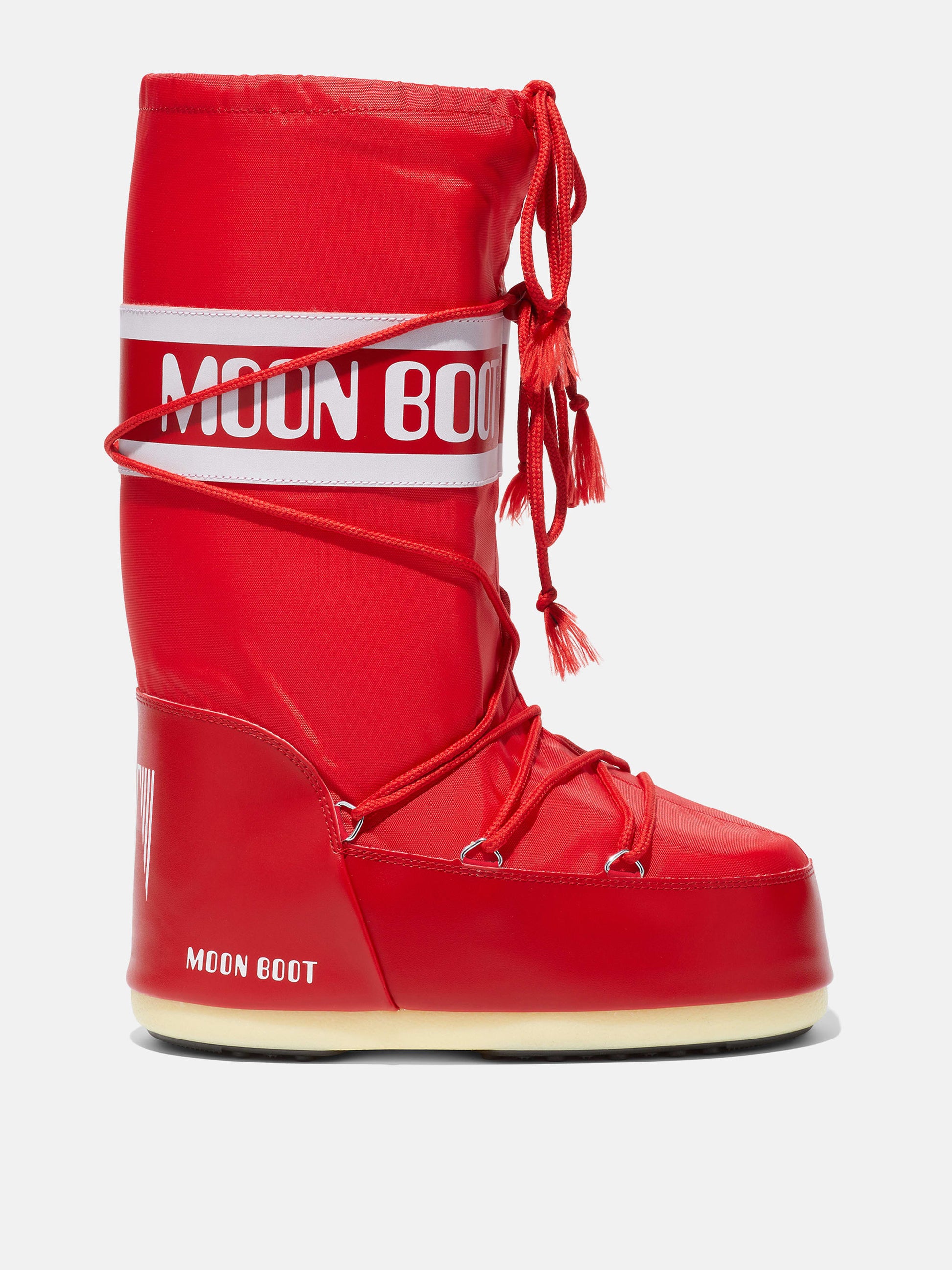 MOON BOOT ICON RED NYLON BOOTS