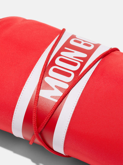 MOON BOOT ICON RED NYLON BOOTS