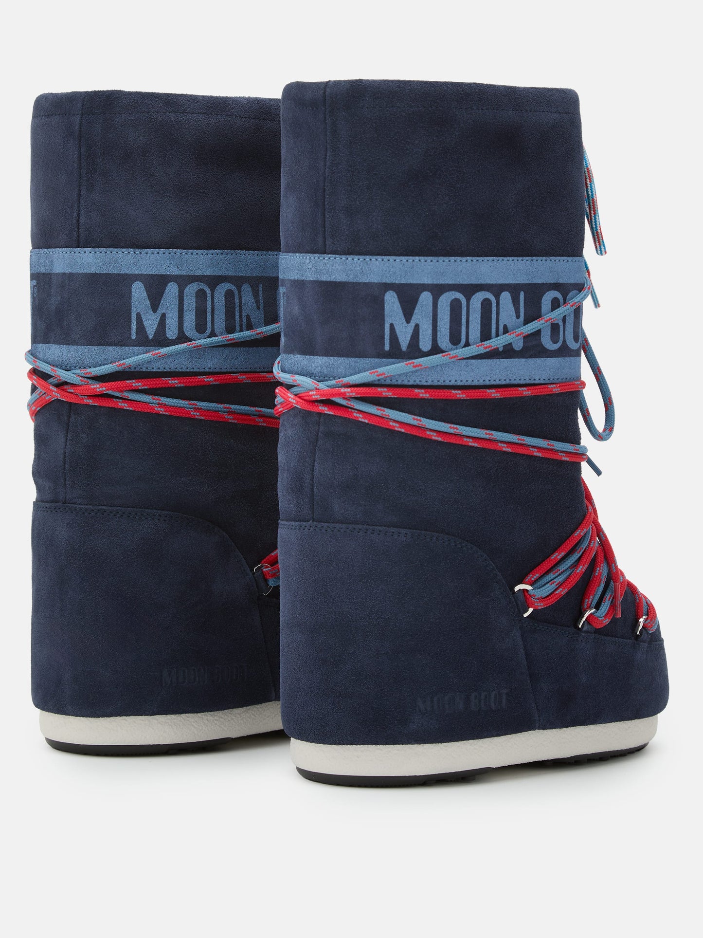 MOON BOOT ICON NAVY SUEDE BOOTS