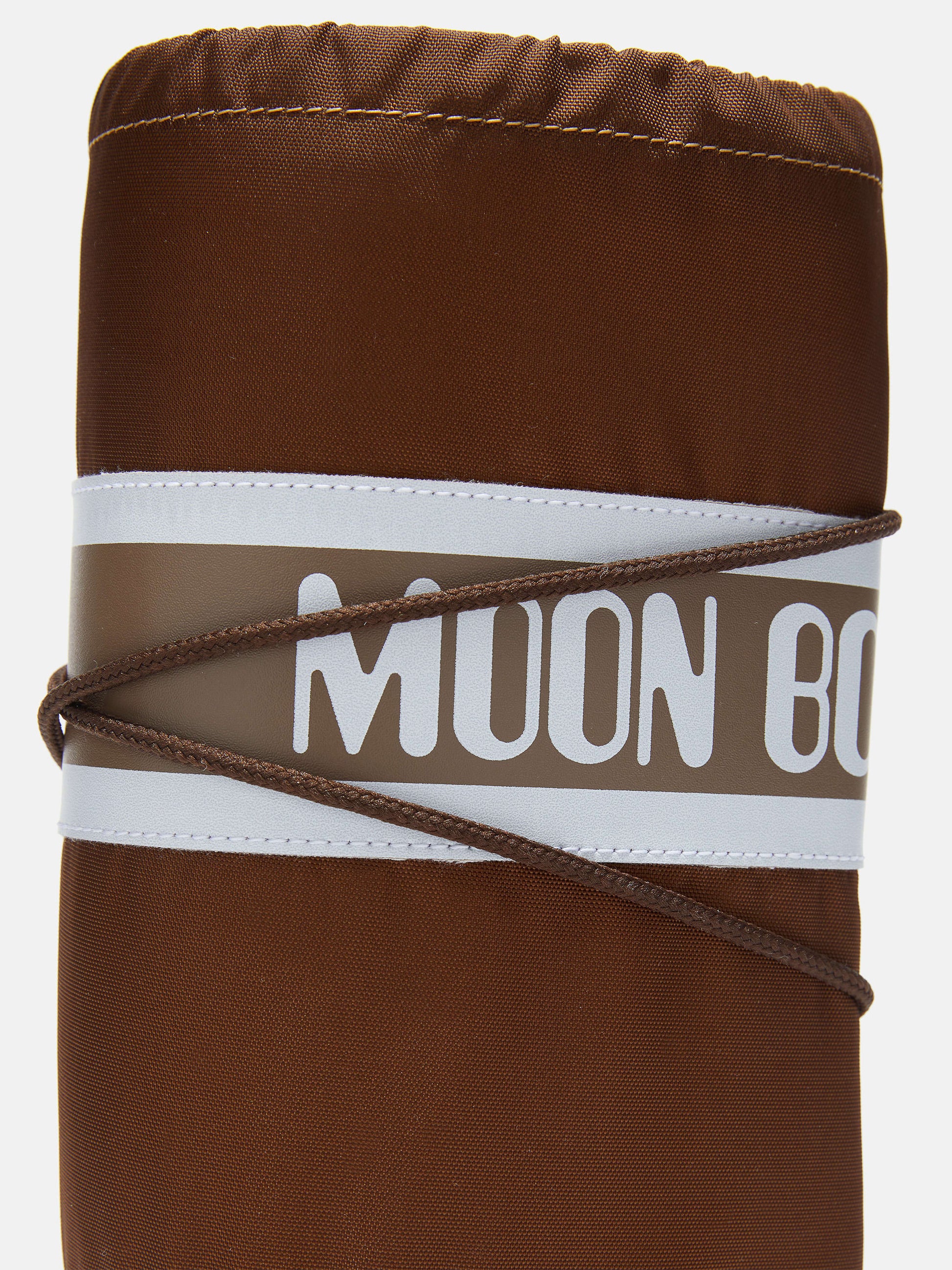 MOON BOOT ICON BROWN NYLON BOOTS