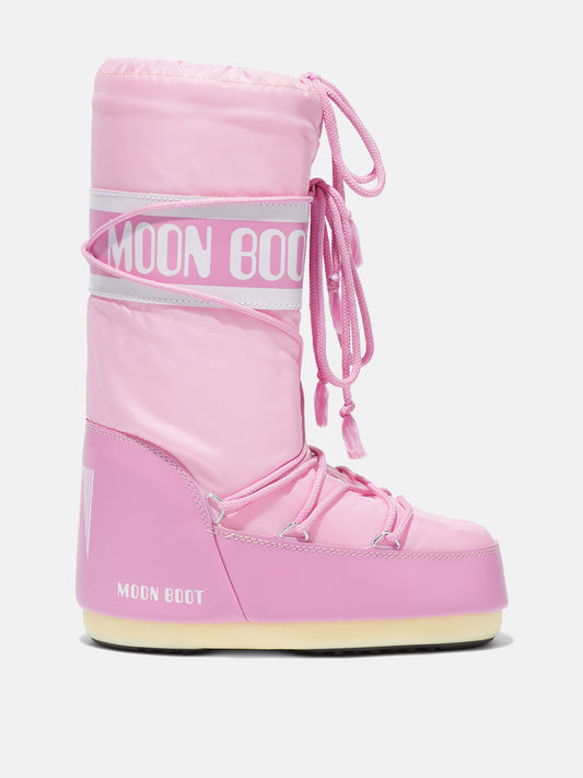 MOON BOOT ICON PINK NYLON BOOTS