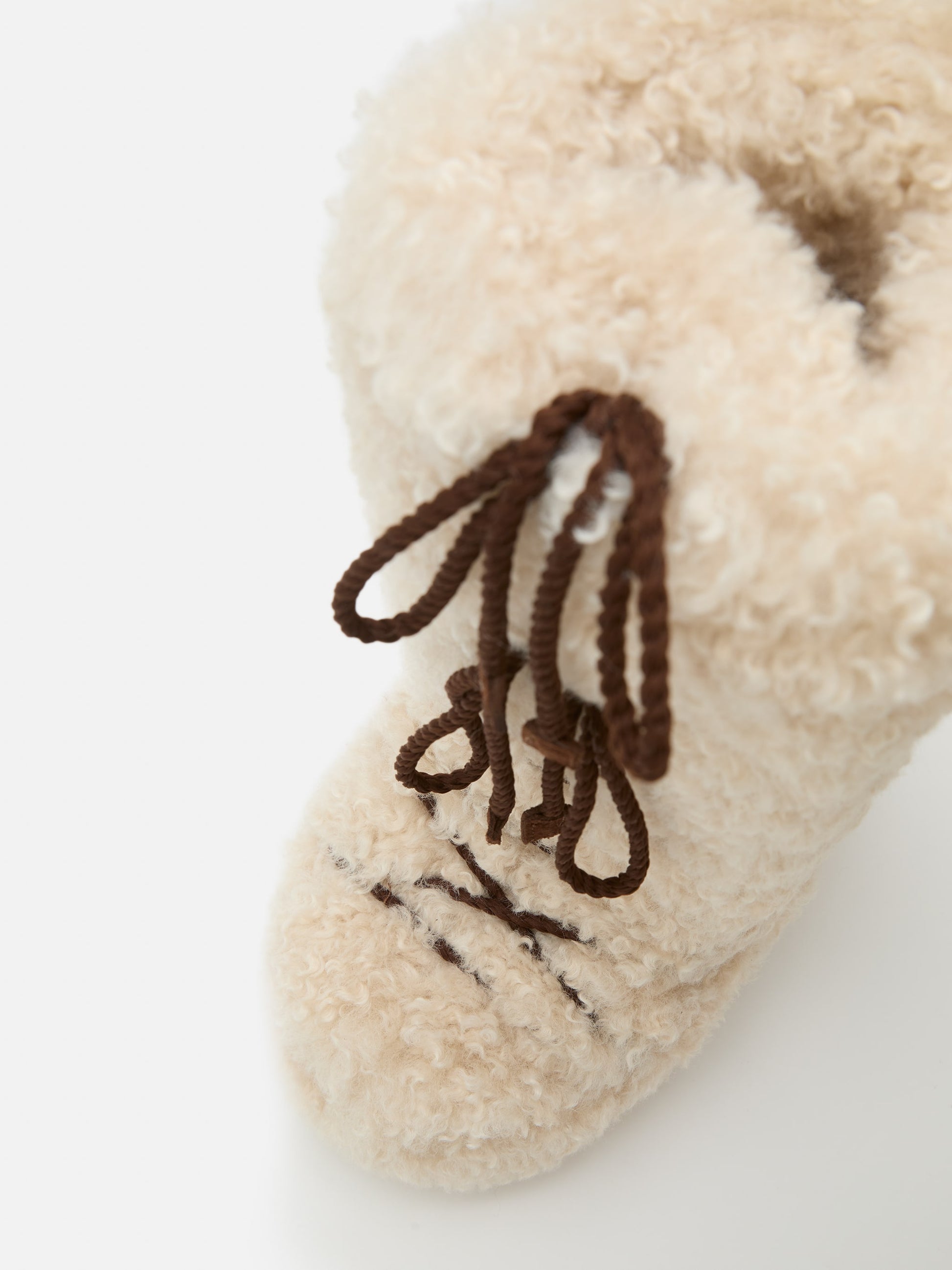 MOON BOOT ICON ECRU CURLY EXTRA BOOTS