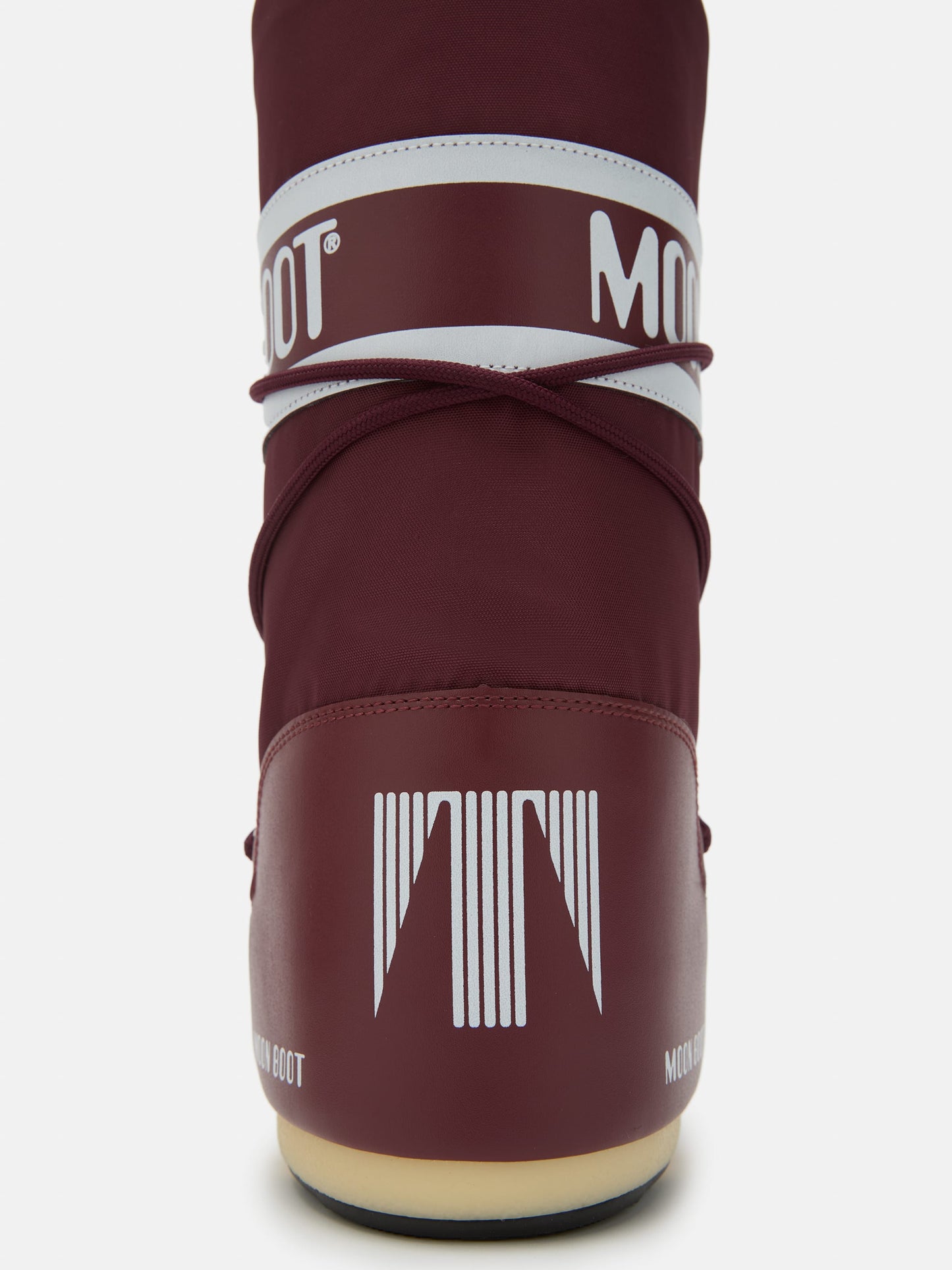 MOON BOOT ICON BURGUNDY NYLON BOOTS