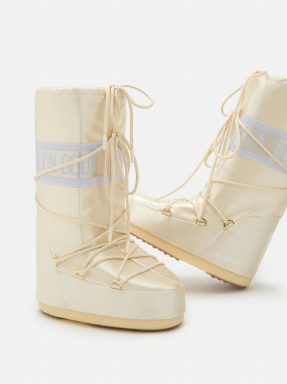 MOON BOOT ICON IVORY PEARLY BOOTS