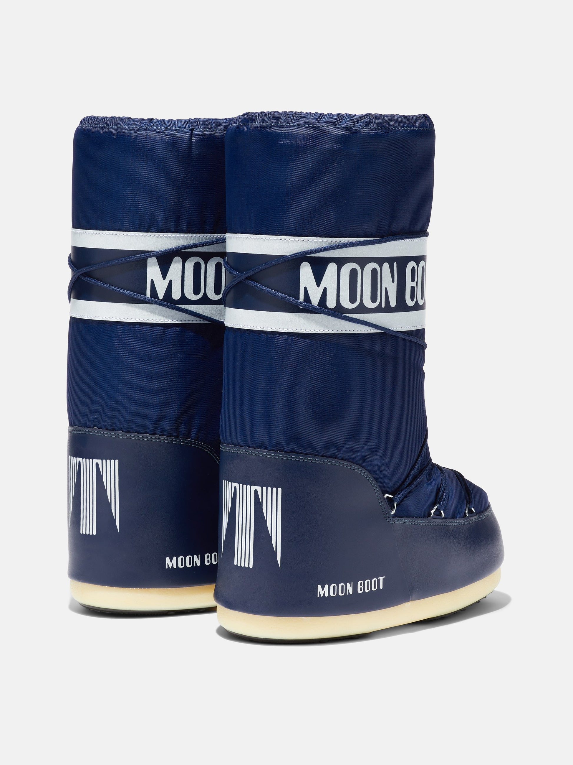 MOON BOOT ICON BLUE NYLON BOOTS