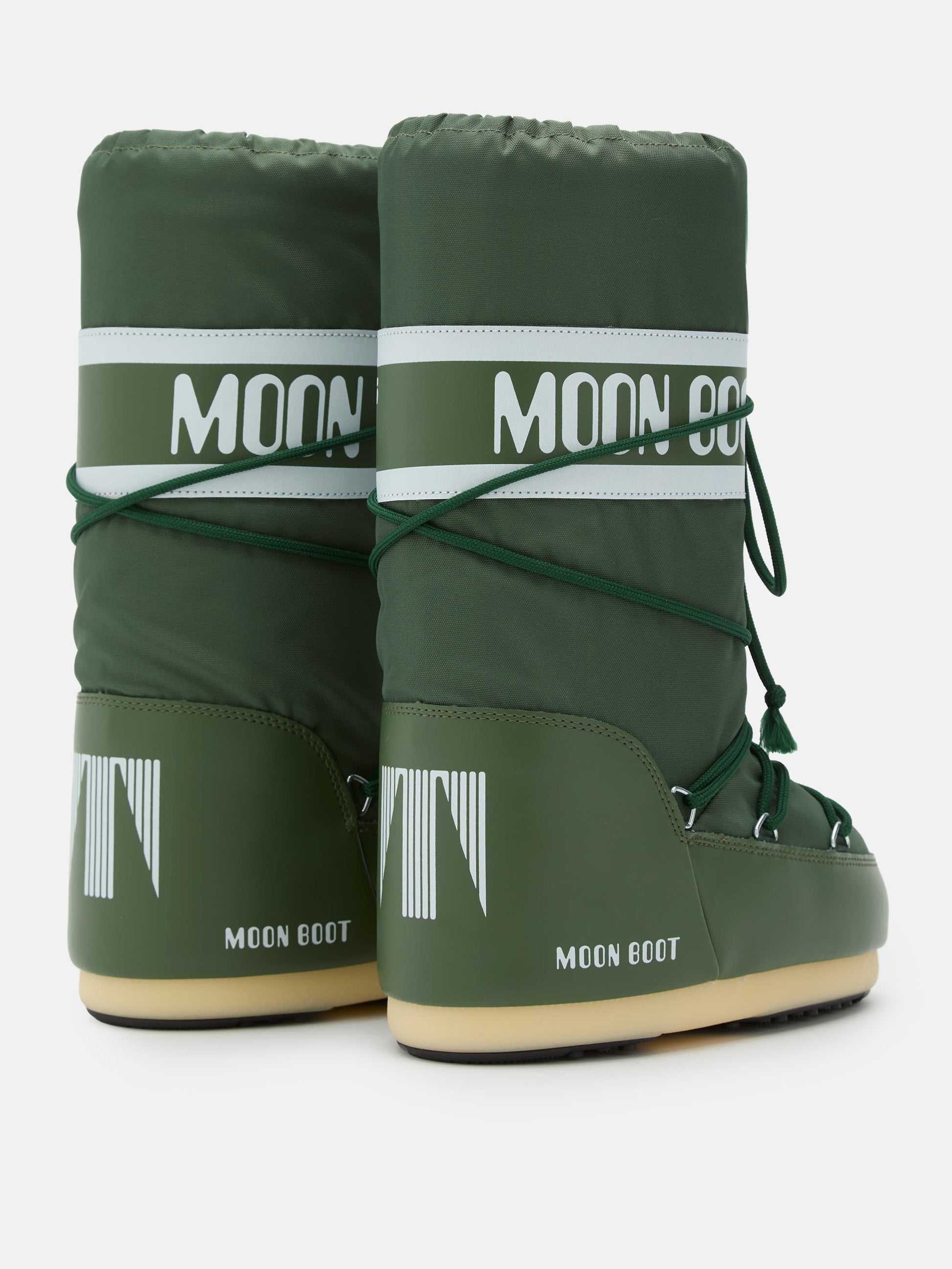 MOON BOOT ICON GREEN NYLON BOOTS
