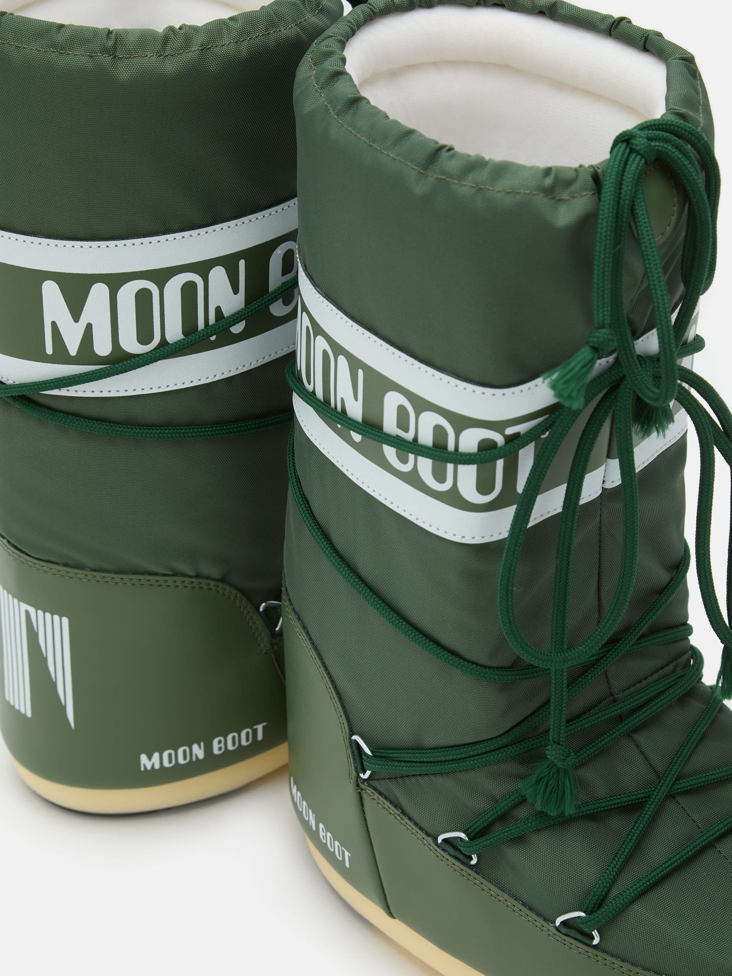 MOON BOOT ICON GREEN NYLON BOOTS