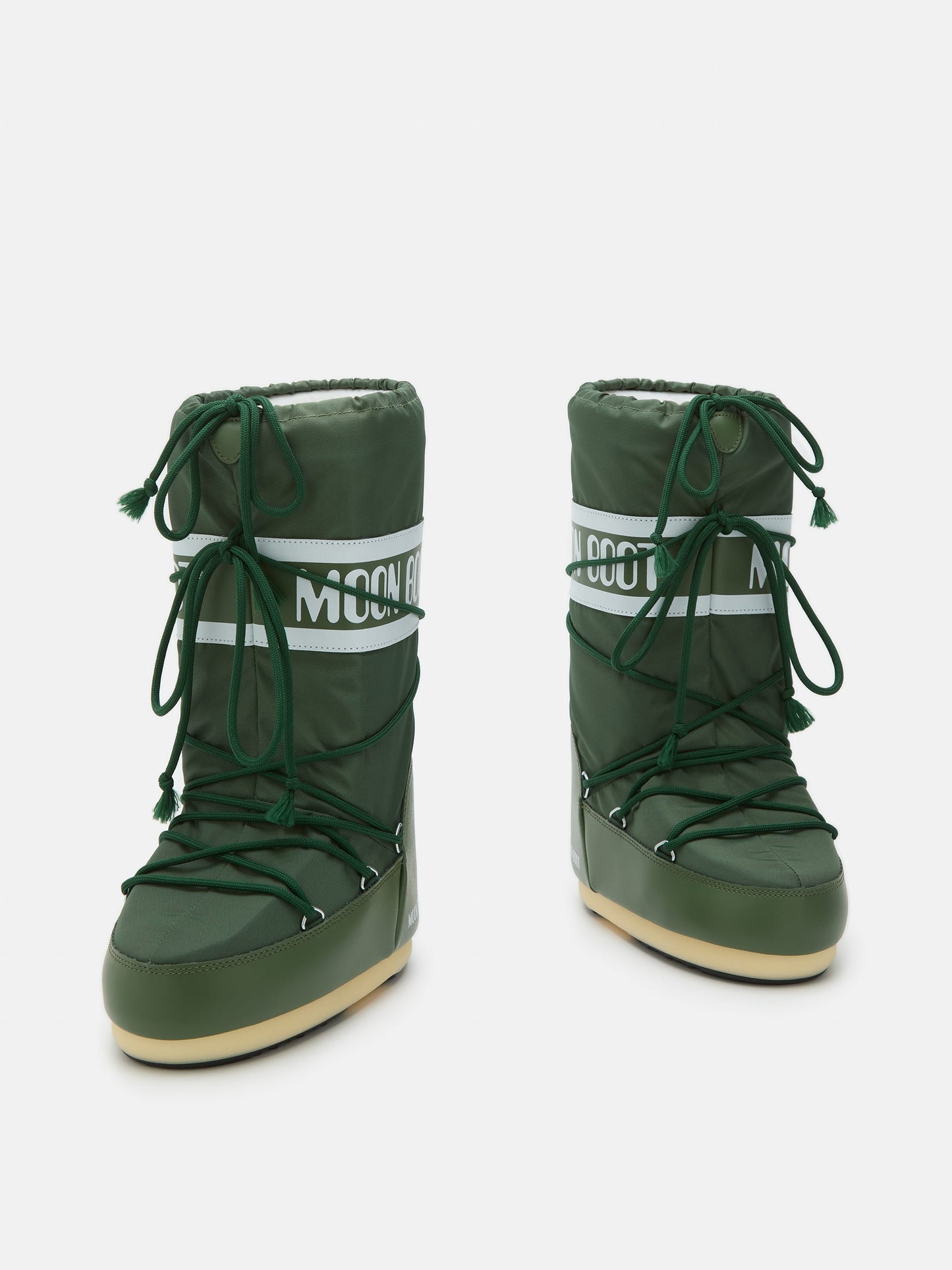 MOON BOOT ICON GREEN NYLON BOOTS