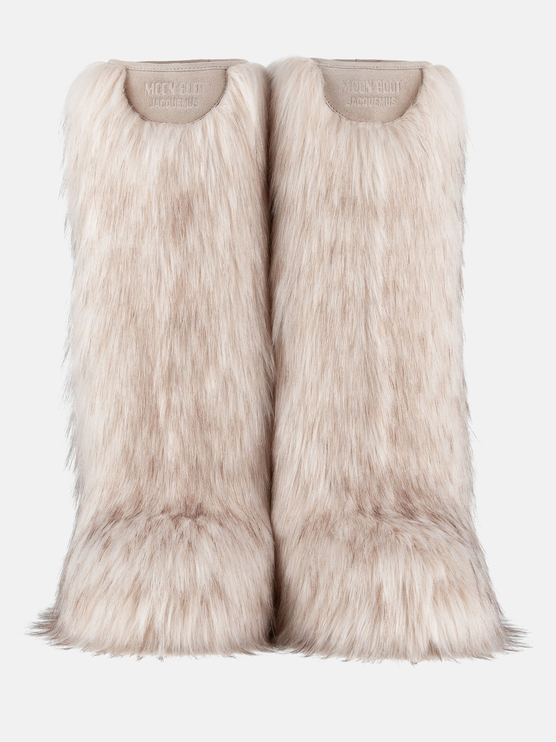 MOON BOOT Jacquemus + Moon Boot Icon Yeti High White Faux-Fur Boots
