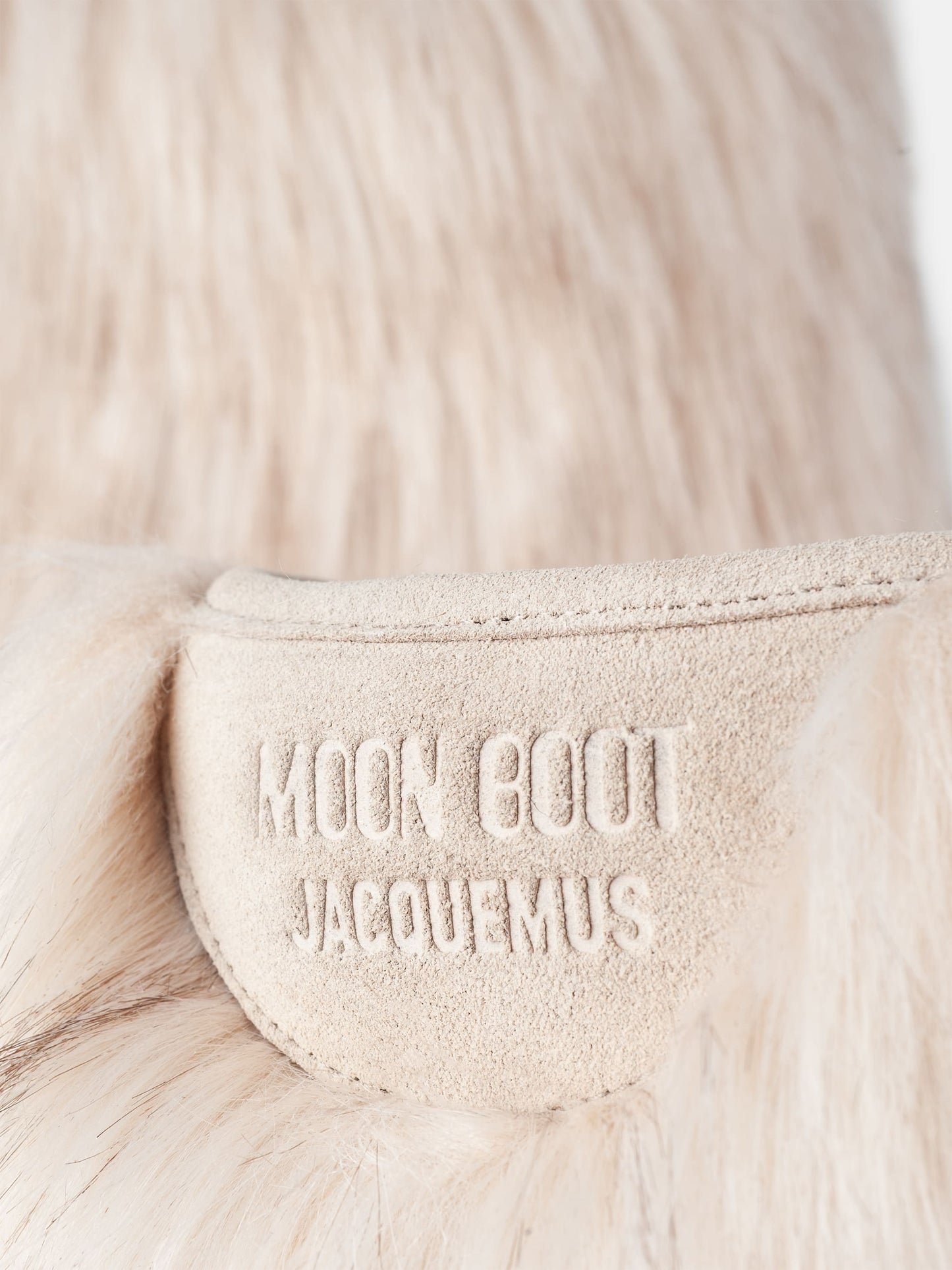 MOON BOOT Jacquemus + Moon Boot Icon Yeti High White Faux-Fur Boots