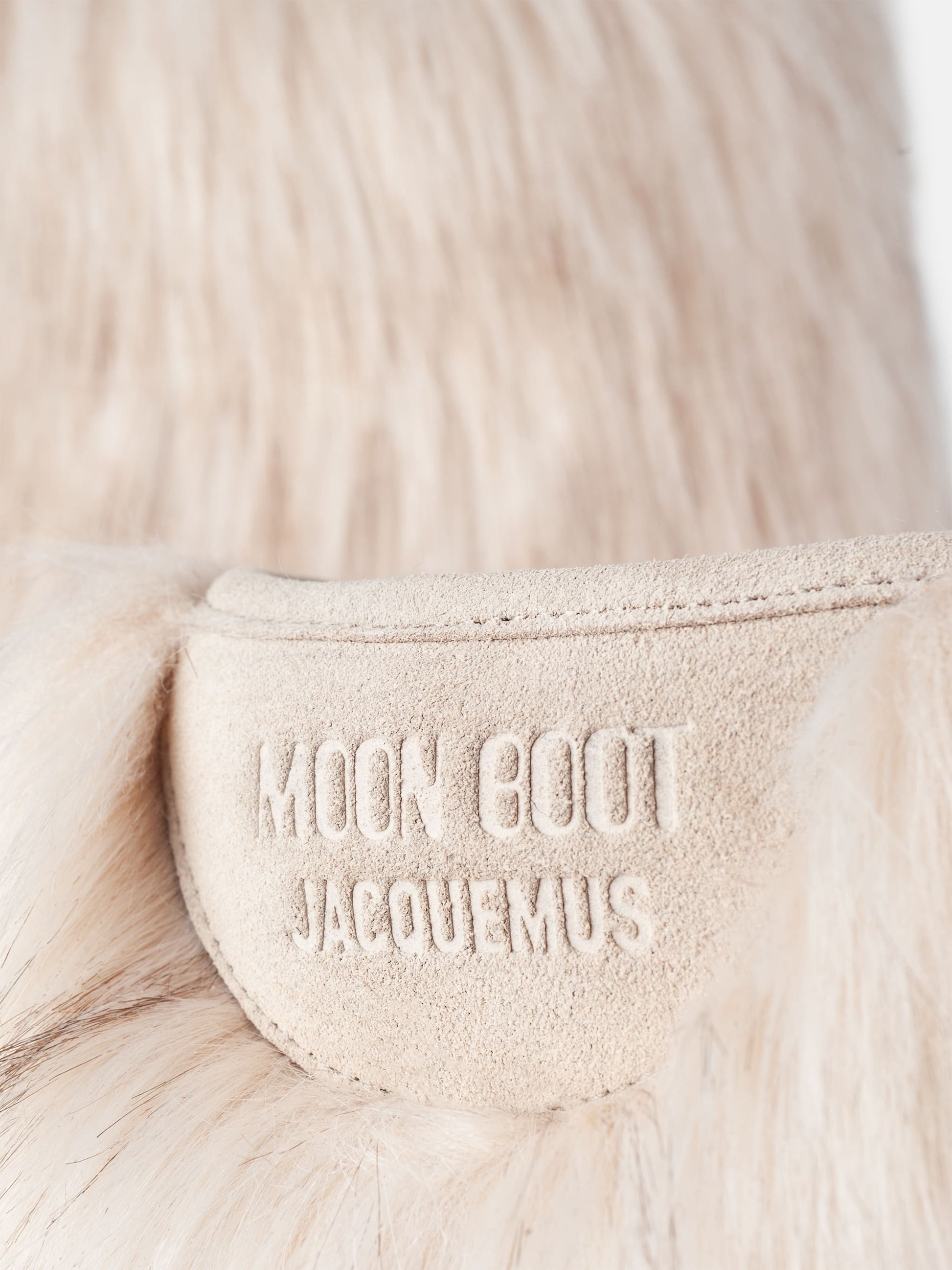 MOON BOOT Jacquemus + Moon Boot Icon Yeti High White Faux-Fur Boots