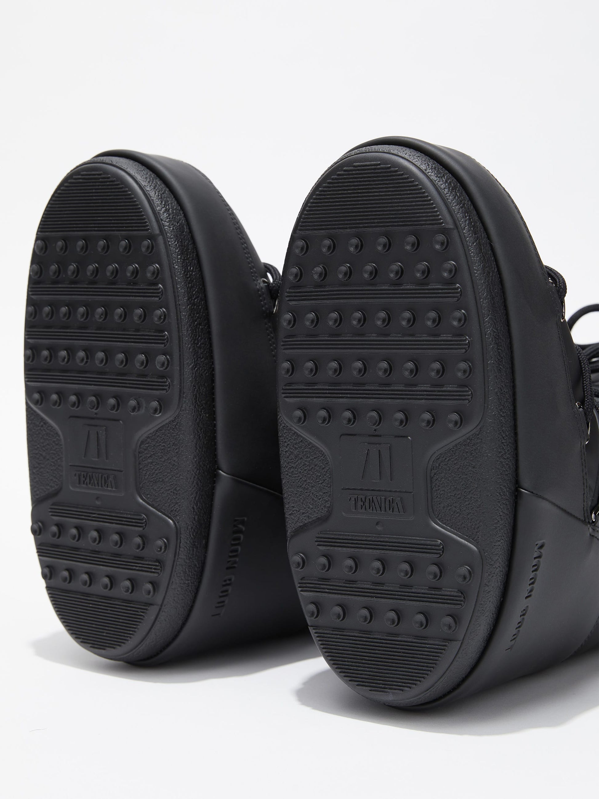 MOON BOOT ICON BLACK RUBBER BOOTS