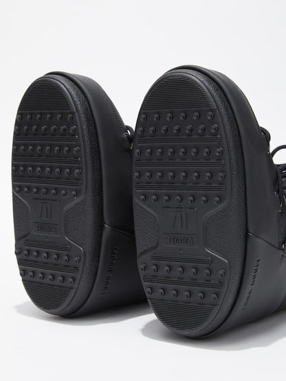MOON BOOT ICON BLACK RUBBER BOOTS