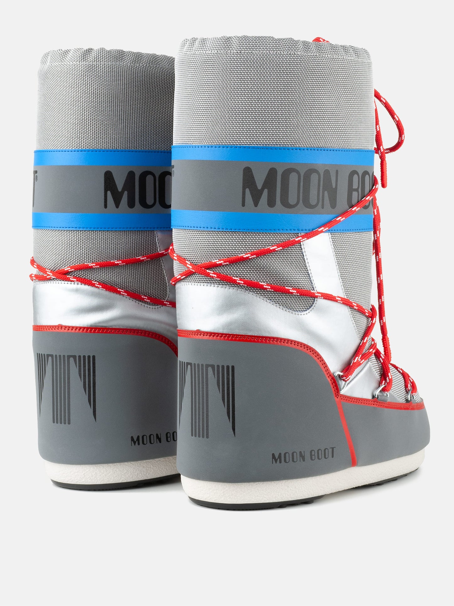 MOON BOOT ICON SPACE RACING SILVER BOOTS