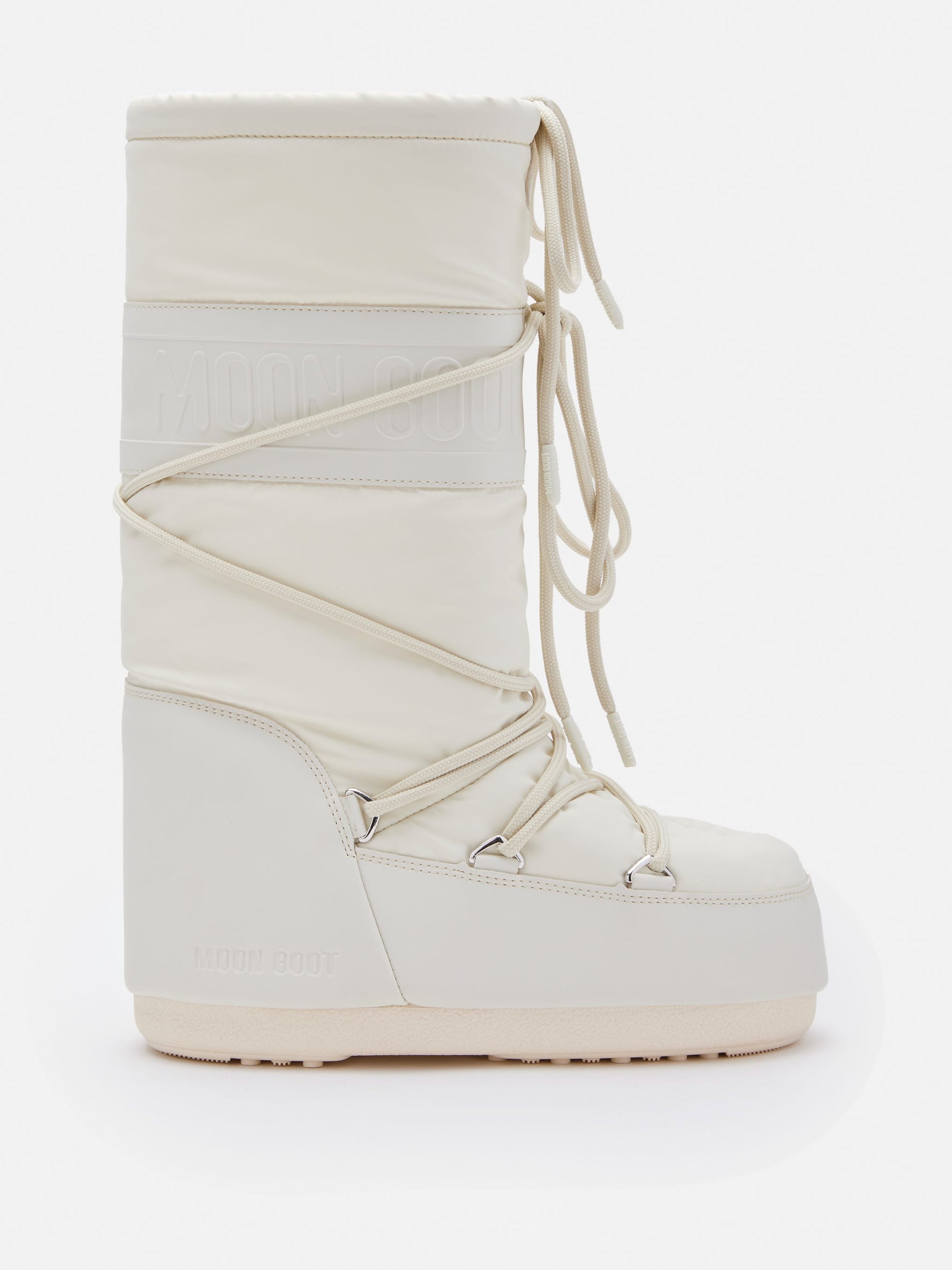 MOON BOOT ICON CREAM RUBBER BOOTS