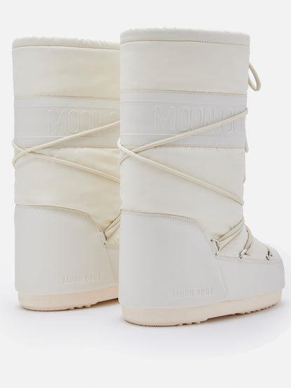 MOON BOOT ICON CREAM RUBBER BOOTS
