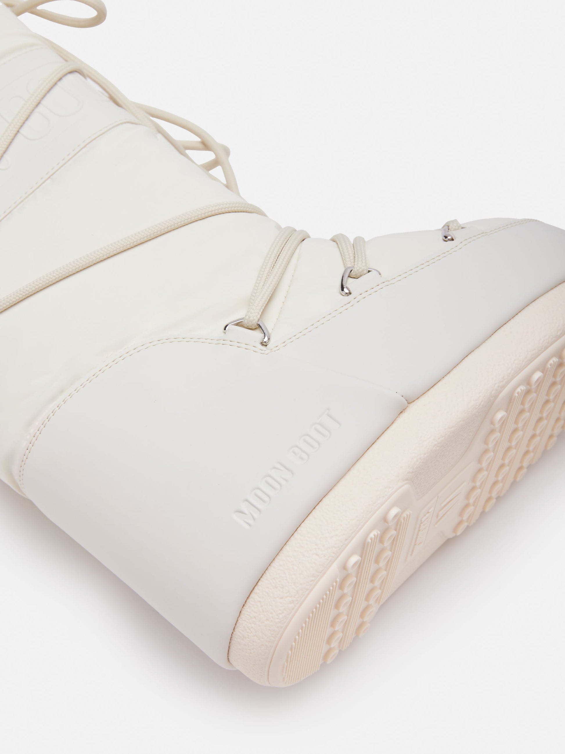 MOON BOOT ICON CREAM RUBBER BOOTS