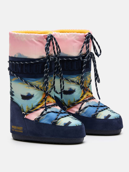 MOON BOOT MOON BOOT X GUEST IN RESIDENCE ICON POSTCARD MIDNIGHT BOOTS