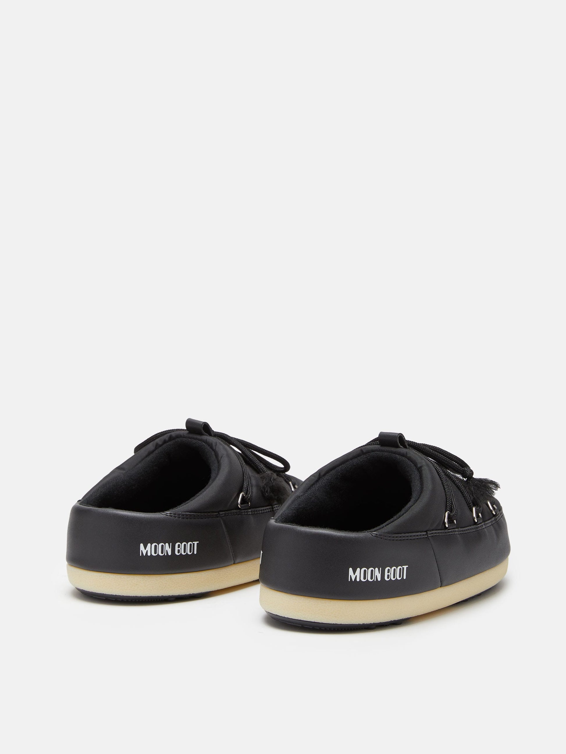 MOON BOOT EVX BLACK NYLON MULES